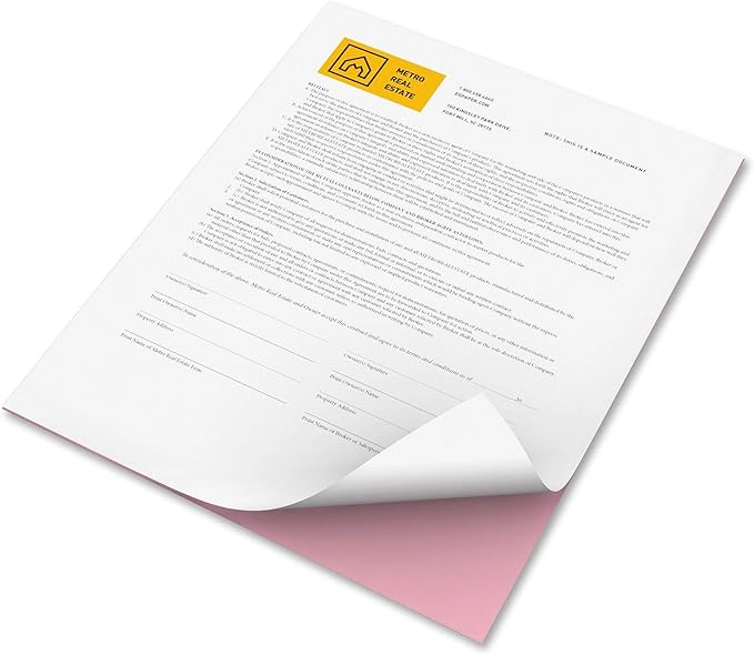 xerox Revolution Digital Carbonless Paper, 2-Part, 8.5 x 11, Pink/White, 5,000/Carton