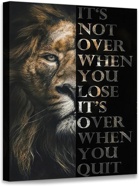 Novatique Inspirational Wall Art Motivational Office Wall Art Motivational Poster Wall Decor Success Quotes Painting for Living Room Bedroom,12 x 16inch