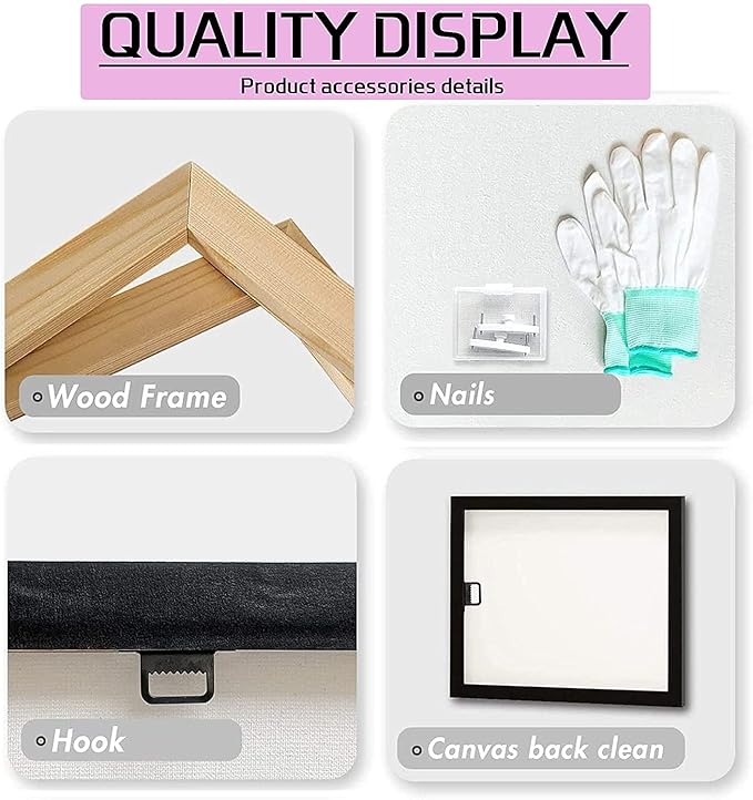 RCVTVPV Vintage Laundry Room Wall Art Laundry Schedule Funny Rules Poster Laundry Room Art Canvas Wall Art For Home Office Framed Ready to Hang 16"x24"