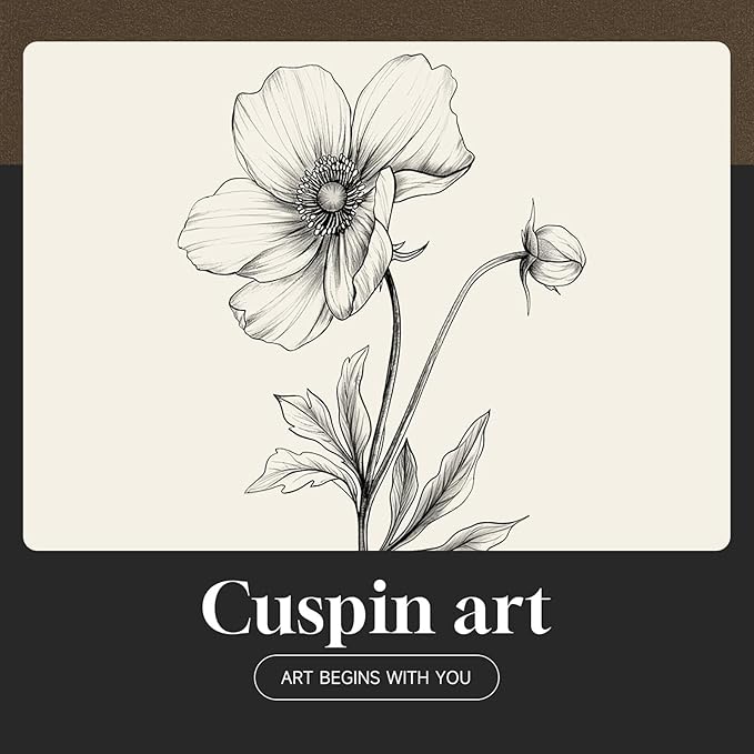 Framed Vintage Botanical Wall Art Set, 4 Piece Minimalist Black and White Floral Prints Artwork for Walls, Neutral Flower Pictures for Modern Farmhouse Bedroom Living Room Bathroom Wall Decor, 12x16