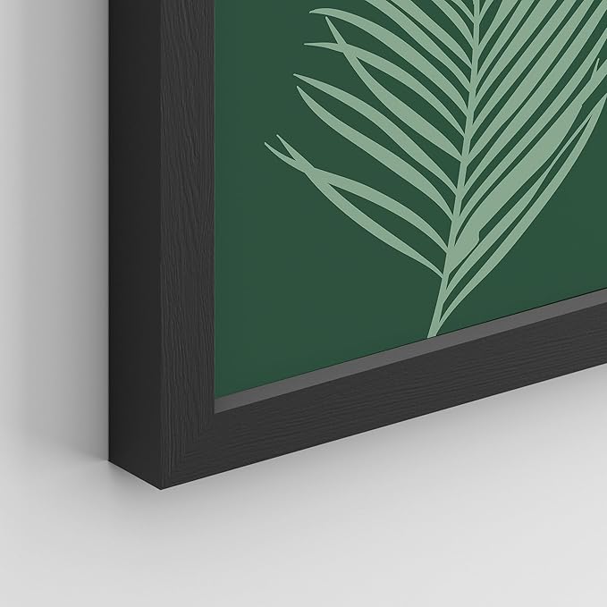 SIGNWIN Framed Poster Bathroom Decor 11"x14"x 8 Black, Wall Art Room Decor Multicolor for Living Room, Bedroom, Office Green Jungle Plant Ballet European Landscape Vintage Illustrations Bohemian
