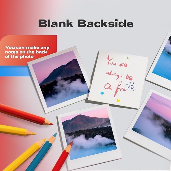 Glossy Photo Paper 8.5x11 Inches, 110 Sheets Thin Inkjet Paper,135gsm 37lb Photo Paper for Inkjet Printer with Dye Ink for Brochures Flyers Custom Chip Bag Party Favors