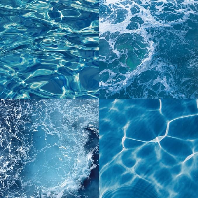 Scrapbook Paper Pad, 6x6 Inch, Single-Sided Decorative Craft Paper, 24 Sheets for Scrapbooking, Cardmaking & DIY Crafts – Ocean Blue