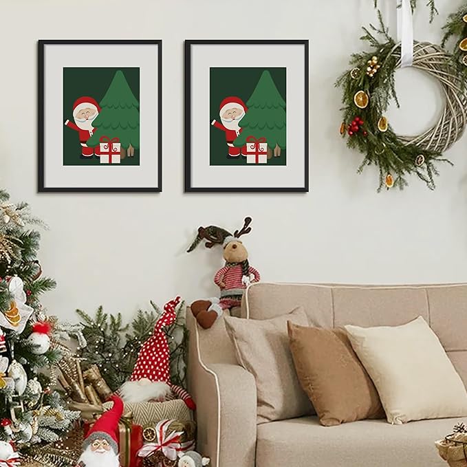 upsimples 16x20 Picture Frame Set of 5, Display Pictures 11x14 with Mat or 16 x 20 Without, Wall Gallery Poster Frames, Gold