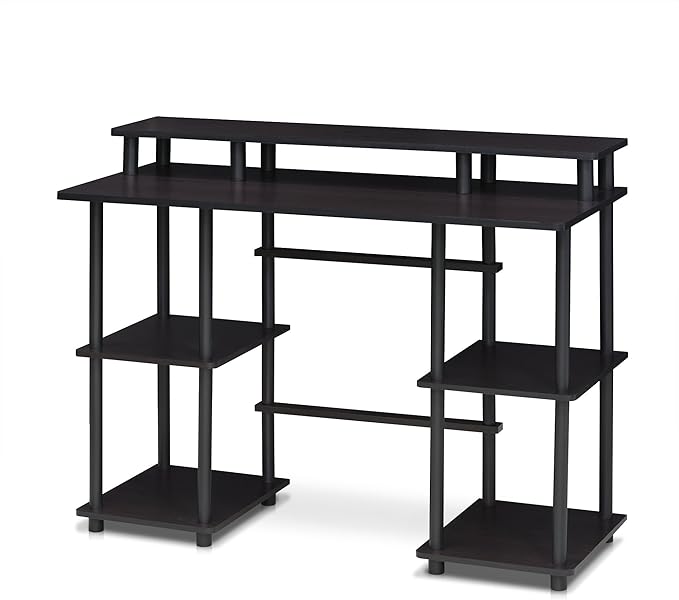 FURINNO Turn-N-Tube computer Desk, Espresso