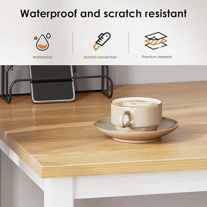 SogesHome Work from Home Desk Work from Home Table 47 inches Computer Desk Office Desk Gaming Desk PC Desk Coner Computer Table Writing Table Workstation, for Home Office Use, AC3BW-120-SH