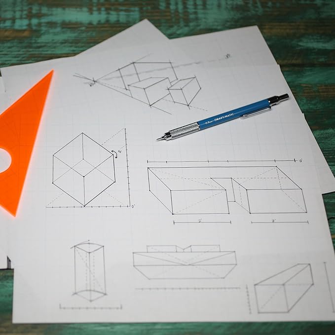 ALVIN Cross Section Graph Paper Pad 8.5" x 11" Model 1422-4 Acid-Free Use with Pencil or Ink Laser Copier and Inkjet Compatible 8" x 8" Grid - 50 Sheet Pad 8.5 x 11 Inch