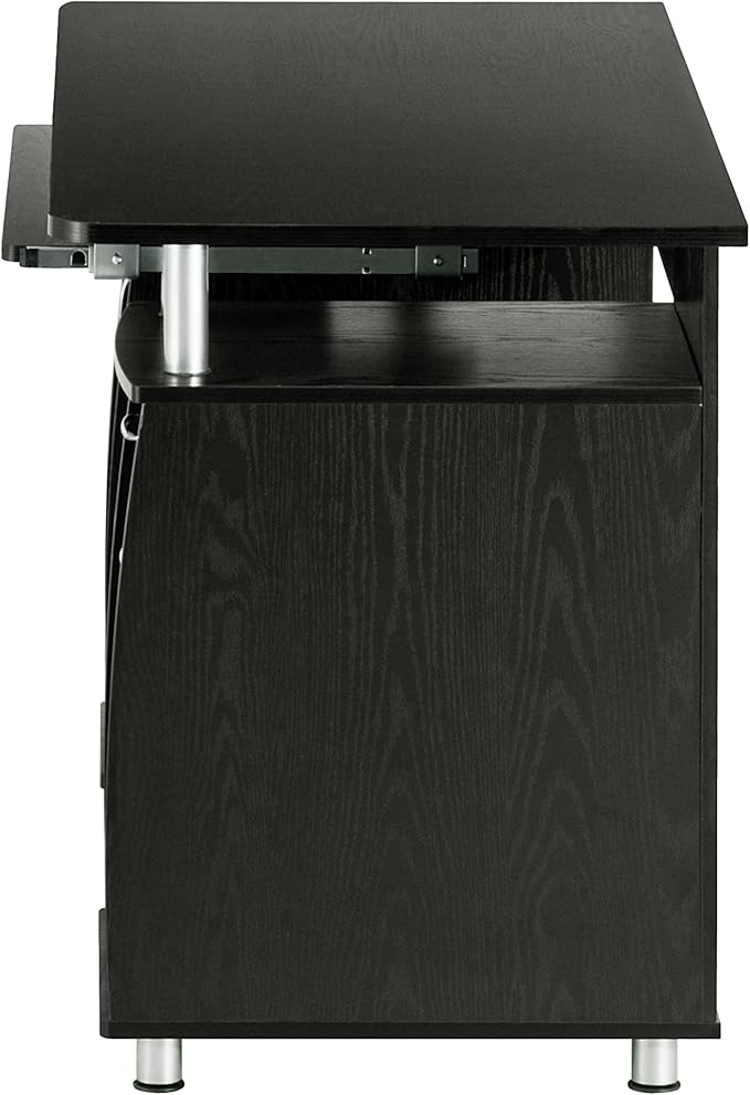 Techni Mobili 47.25" Ergonomic Computer Writing Desk with Drawers, File Cabinet and Storage for Home Office, Espresso