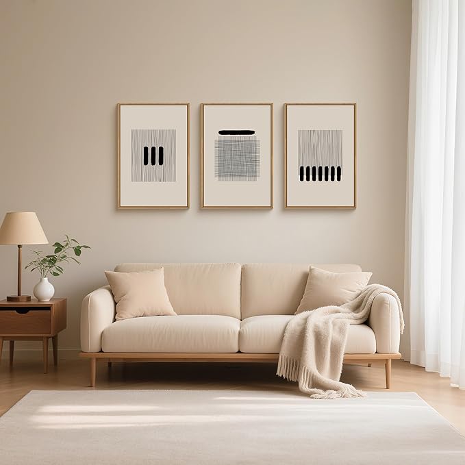 HLNIUC Christian Framed Wall Art Set of 3,Jesus Leaves the 99 Sheep Religious Wall Decor(16x24),Minimalist Easter Bible Line Canvas Painting,70x7 Forgiveness Artwork for Church,Living Room,Bedroom