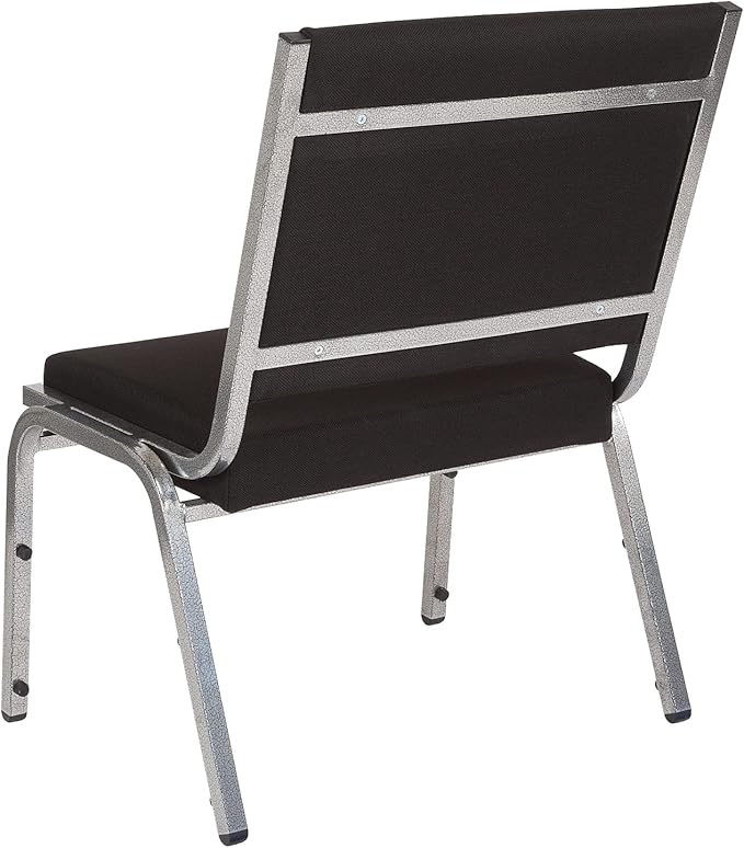 Flash Furniture 4 Pack HERCULES Series 950 lb. Rated Black Fabric Bariatric Medical Reception Chair
