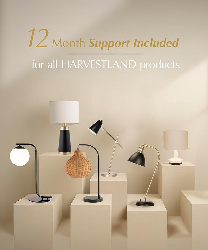HarvestLand SphereRise Brass Floor Lamp – Globe Floor lamp with Solid Base and 3 Light Glass Floor lamp, mid Century Modern Design