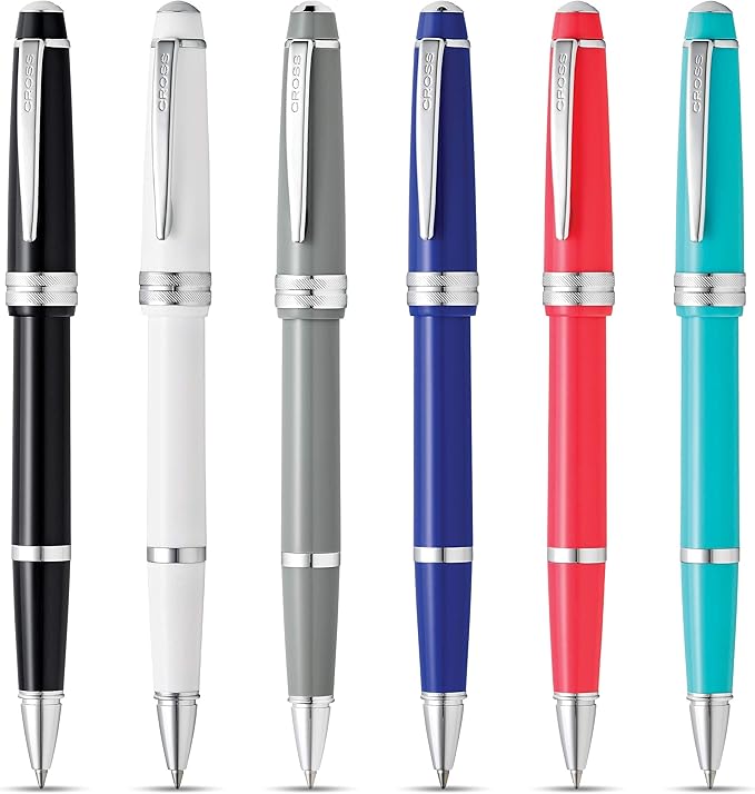 Cross Bailey Light Polished Coral Rollerball Pen - Professional Pen for Effortless Writing - Journaling, Note-Taking & More - Black Ink - Easy Handling - Includes Gift Box