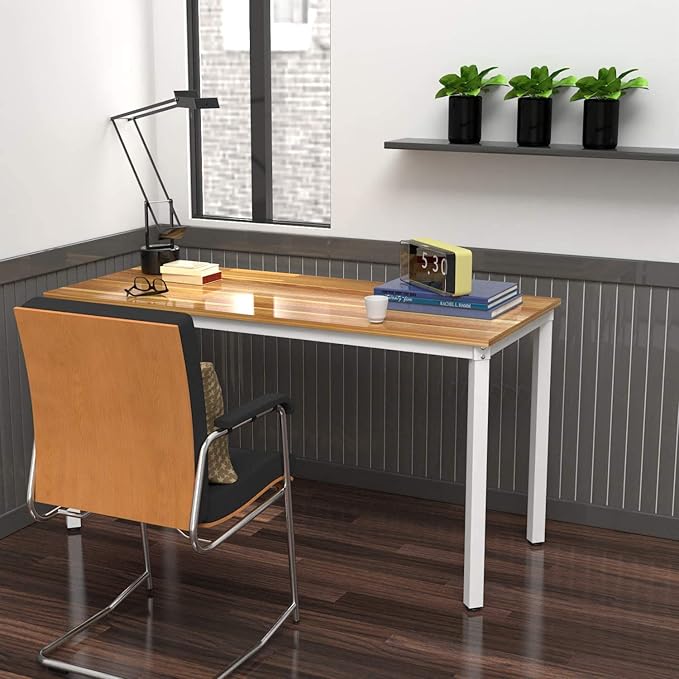 Anivia 47'' Computer Desk Home Office Desk Writing Table Dining Desk(Walnut), 47" D x 23" W x 29" H