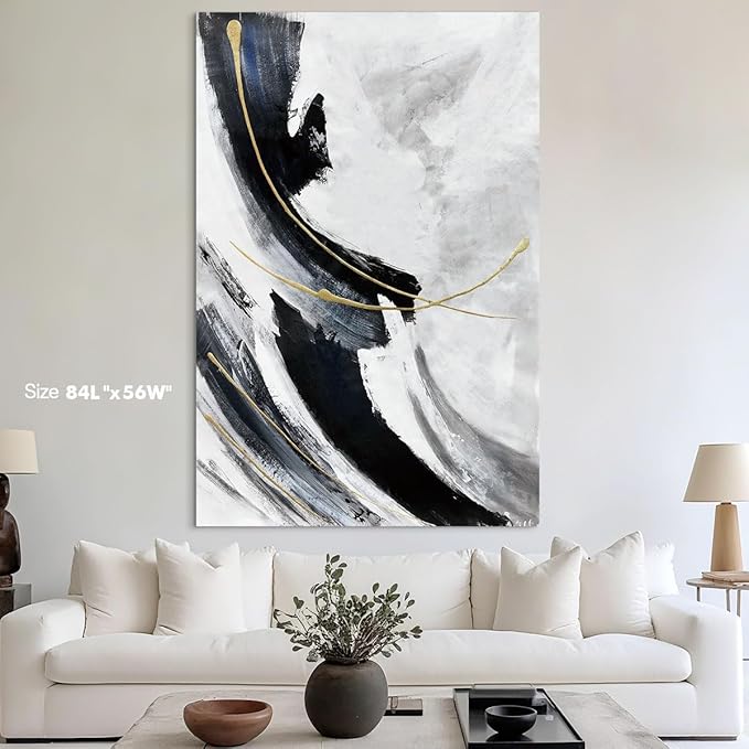 Black and White Wall Art Office World Map Decor Pictures for Living Room Wall Decor Home House Decorations Modern Inspirational Artwork