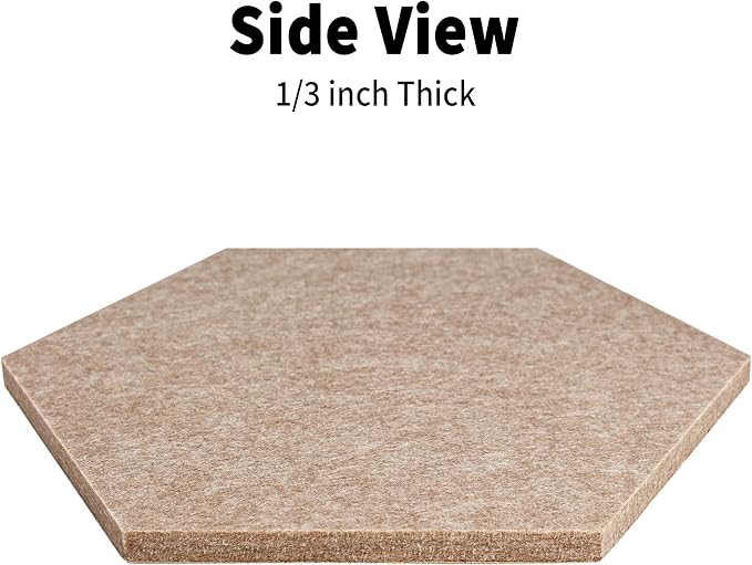 Fwpelt 12'' Large Hexagon Cork-Bulletin Board Tiles Adhesive 10 Pack Frameless Corkboard Hexagonal Prayer Vision Cork Board for Office Wall Decor, Hex Tack Pinboard with 30 Push Pins