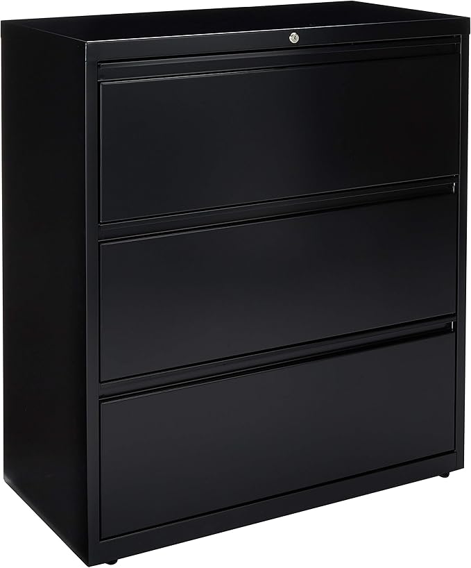 Lorell LLR88028 Lateral File Cabinet, Black