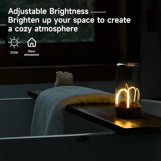 AUGE LIGHT Mini Minimalist Table Lamp Cordless Lamp Rechargeable Table Lamp Portable Nightstand Lamps Desk Lamps for Home Office Mood Lighting for Desk Decor Beside 2 Packs(Gray+White)