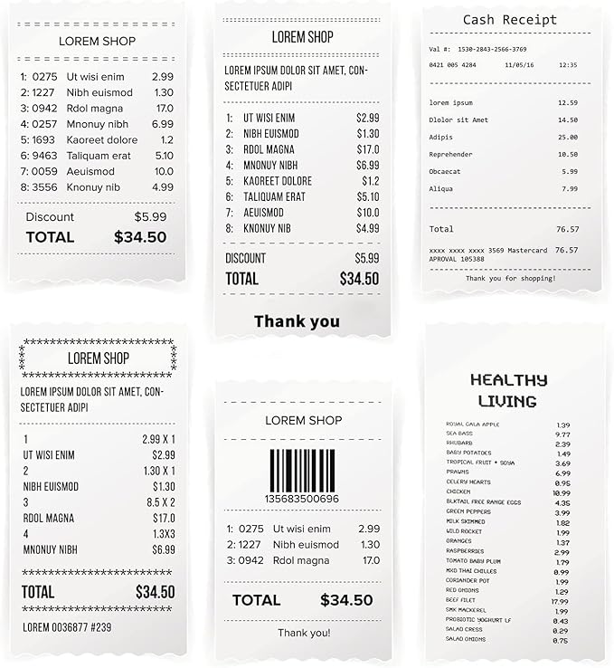 Portable BT 80mm Thermal Receipt Printer Mini Bill POS Mobile Printer with Reable Battery Port ESC/POS Compatible with Android iOS Windows for Restaurant ermarket Kitchen Office