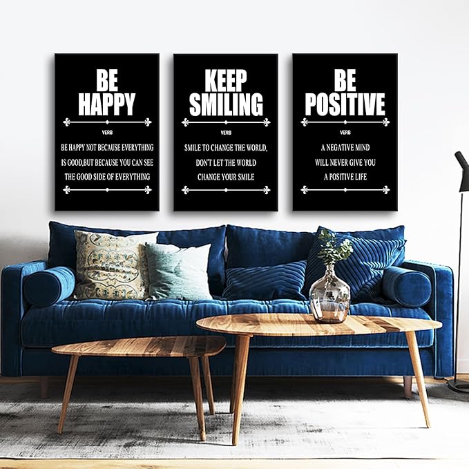YSPCSUN Motivational Wall Art Large Inspirational Quote Printed on Canvas Painting Picture Positive Sign Wall Decor Artwork for Living Room Workplace Office Ready to Hang [72''Wx 36''H]