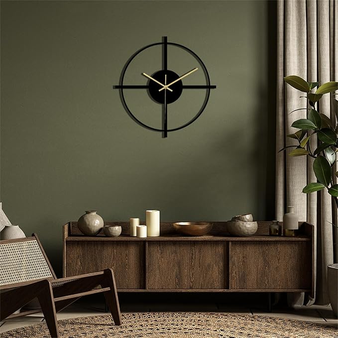Wall Clock Accurate Timekeeping Wall Clock Not Ticking Battery Operated Wall Clock Minimalistic Wall Clock for Kitchen Offices Clock (Jscc012 A)