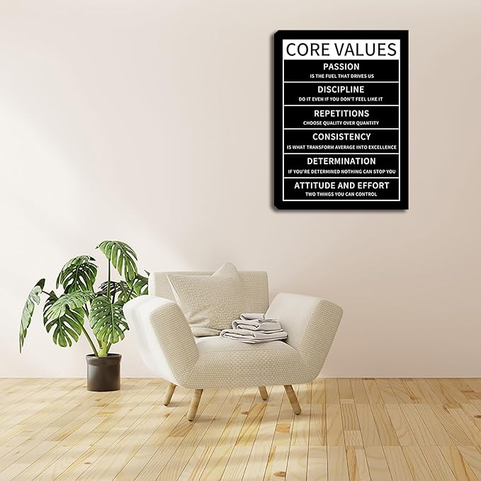 Motivational Office Wall Decor Posters Inspirational Black Wolf Canvas Wall Art Posters Prints Entrepreneur Quote Wall Picture Paintings Artwork Home Bedroom Living Room Decor Framed 12"x16"