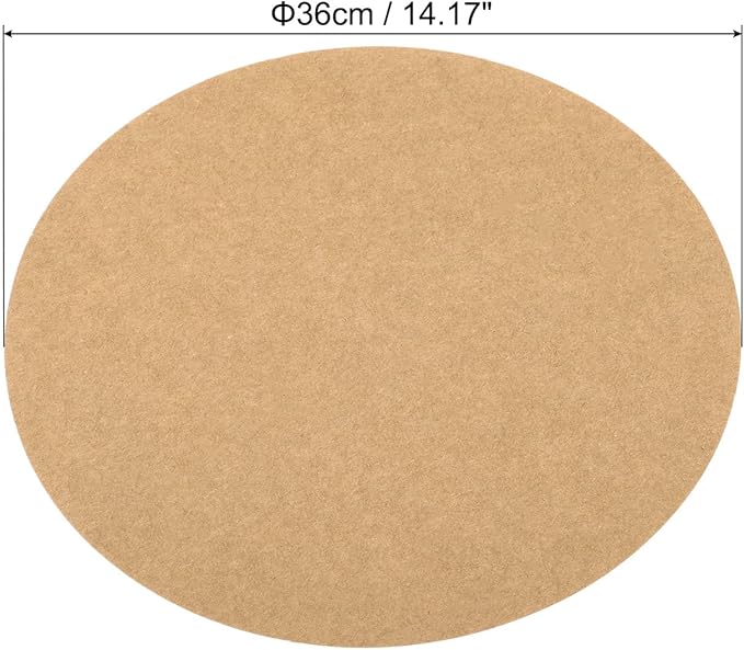 PATIKIL 14.2-inch Round Cardboard Paper, 20 Pcs 200GSM Blank Disc Circles Slices Cutouts Paper for Party Decorations DIY Craft Arts Drawing Painting Writing, Brown