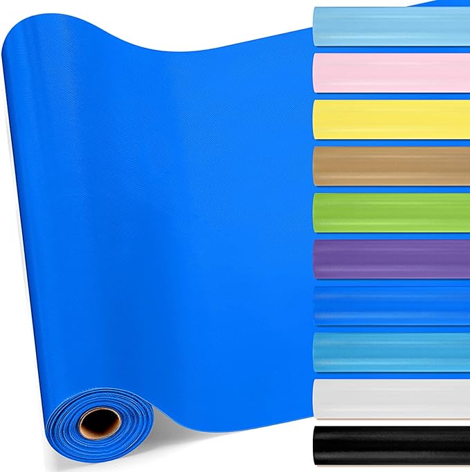16 in x 40 Ft Fabric Bulletin Board Roll Classroom Non Woven Fabric Background Decorations Waterproof Wrinkle Resistant Bulletin Board for Back to School Wall Decor(Deep Bule,Pure)