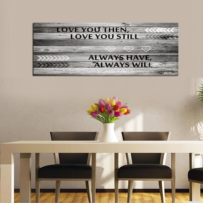 DZL Art A71841 Wall Art Love You Still Large Wall Art Canvas (Ready To Hang) For Master Bedroom Wall Decor bathroom decor