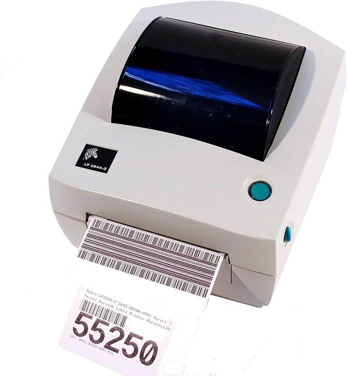Zebra LP2844-Z Direct Thermal Label Printer Ethernet USB (Renewed)