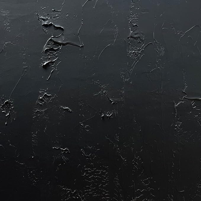 NANKAI Art Hand-painted black and white wall art, minimalist abstract painting large oil on canvas texture wall art Office Art Contemporary art 45x30 inches