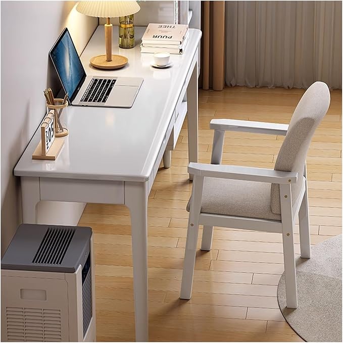 GLigeT Office Desk Wood Narrow Desk PC Table Home Office Desk PC Table Bedroom Study Table Small Household Writing Desk Study Writing PC Desk (Color : D, Size : 80 * 40 * 75cm)