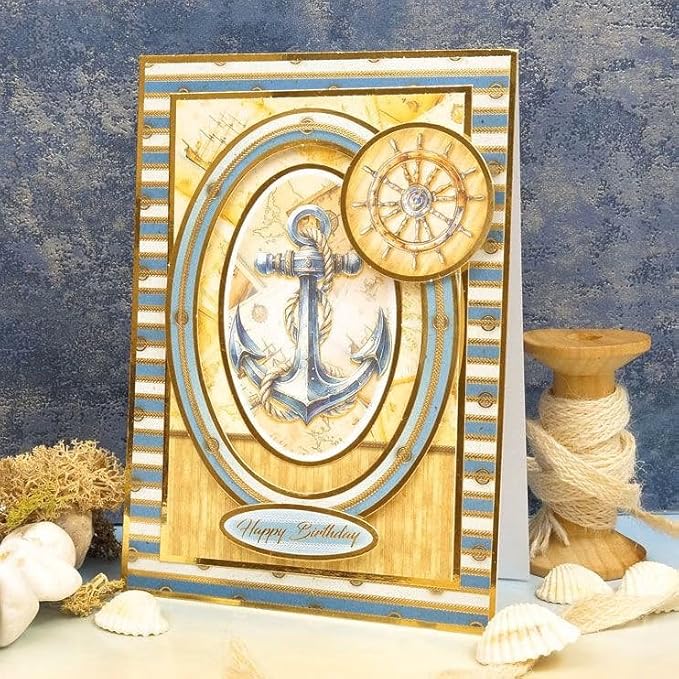 Hunkydory - Deluxe Craft Pad - Card Making Collection (Nautical Moments)