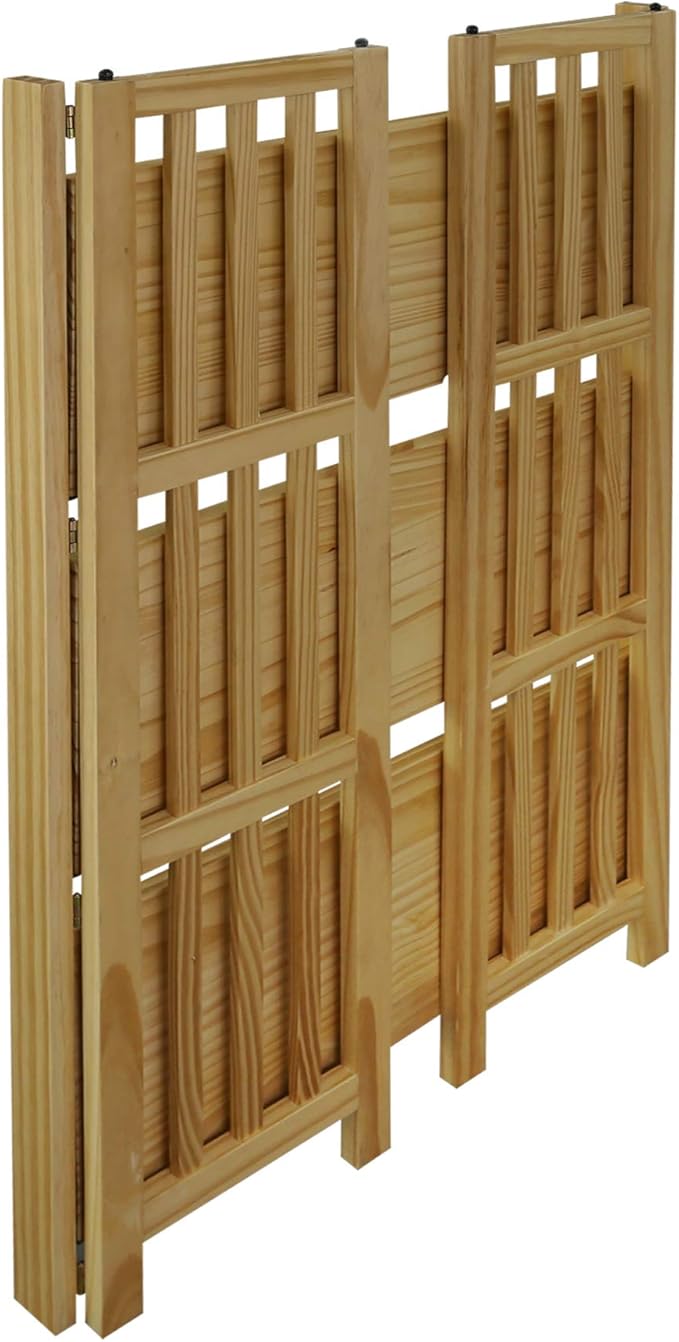 Casual Home Soho Manhattan 4-Shelf Folding Bookcase 26"" Wide - Natural (333-40)