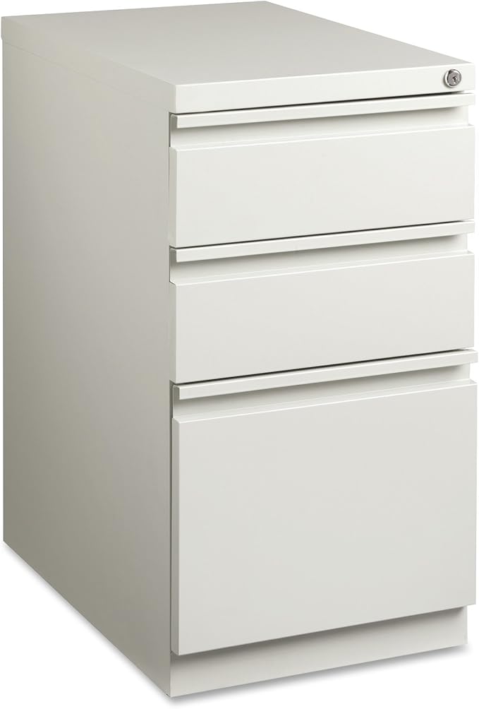 Lorell LLR49528 Mobile File Pedestal, Light Gray