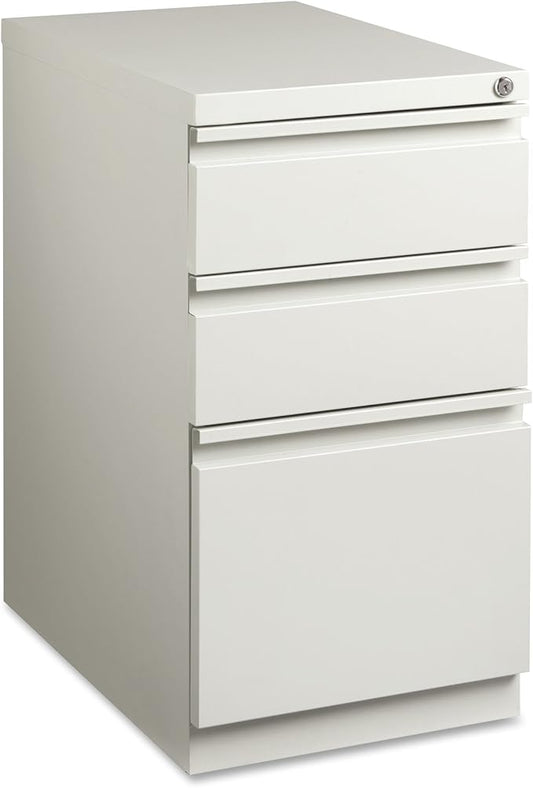 Lorell LLR49528 Mobile File Pedestal, Light Gray