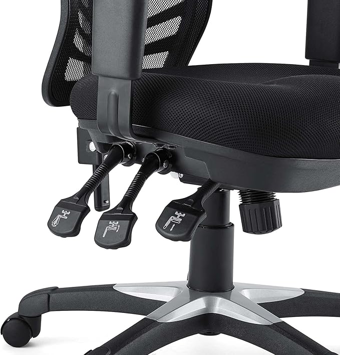 Modway EEI-757-BLK Articulate Ergonomic Mesh Office Chair in Black