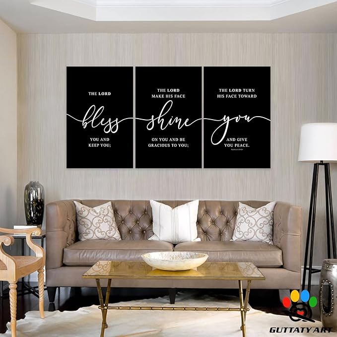 Office Wall Art - 3 Panel Motivational Canvas With Inspirational Quotes for Home Decor, Positive Entrepreneur Words Poster Frame for Company 20"x30"x3Pcs