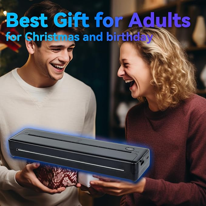 2-In-1 Bluetooth Thermal Printer & Tattoo Stencil Printer X8 - Inkless Portable Printers Wireless for Travel Office Home Use, Impresora Termica Portatil, Best 100 Dollar Gift for Christmas