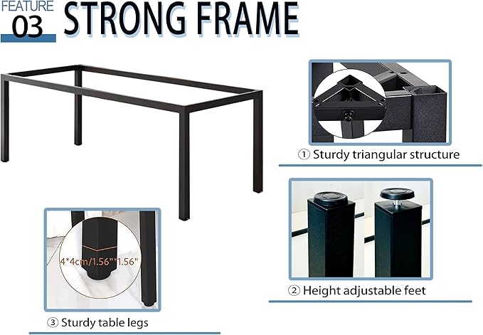 Large Table 35x70 Inches Computer Desk/Dining Table, Office Desk Sturdy Writing Workstation for Home Office Modern Simple Sturdy Laptop Study Table- Walnut