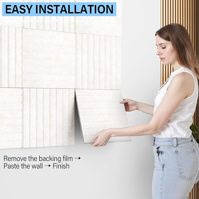 Large Cork Boards for Walls – 36" x 24" Self Adhesive Felt Wall Tiles, Ideal for Office Bulletin Board, Easy to Install Pin Board Photo Board