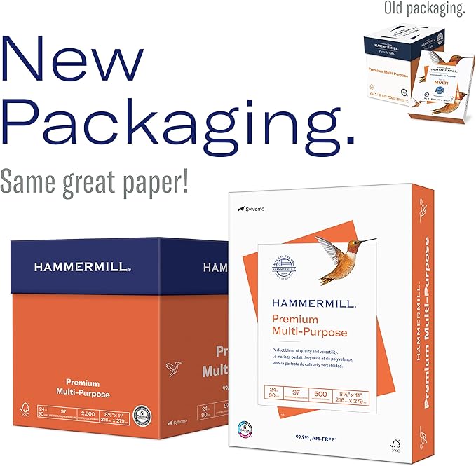 Hammermill Printer Paper, Premium Multipurpose Paper 20 lb, 8.5 x 11-1 Pallet (200,000 Sheets) - 92 Bright, Made in the USA, 105910P
