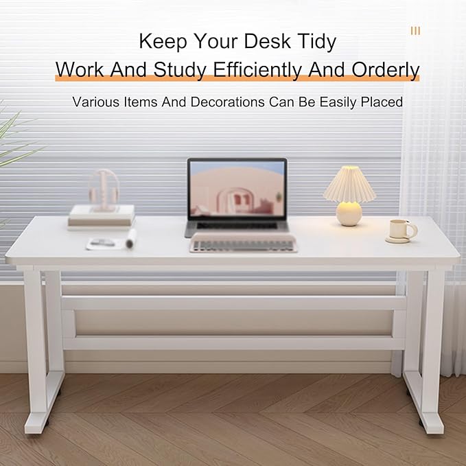 Computer Desk, Office Desk with Metal Frame, Sturdy Writing Desk for Small Spaces, Computer Workstation, for Study Writing,Gaming and Home Office(Gray,60x50cm/23.6x19.7in)