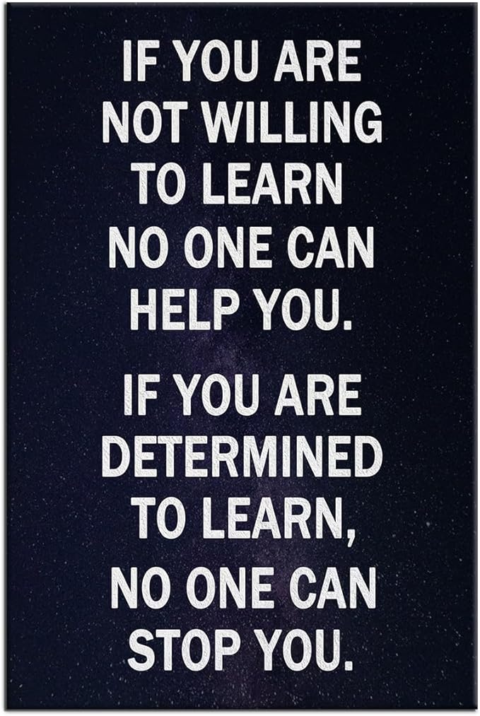 Inspirational Poster Wall Art Inspirational Entrepreneur Quotes Print on Framed Canvas Positive Theme Picture Artwork Wall Decor for Modern Home Living Room Hallway Office Ready to Hang [36''Wx24''H]