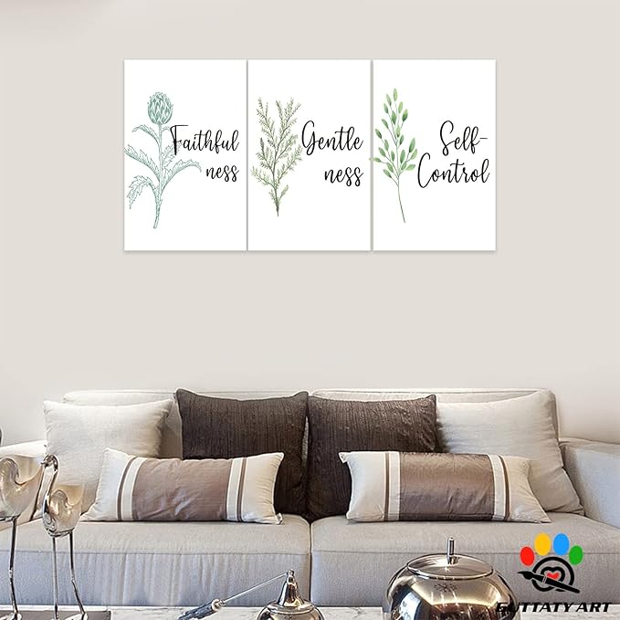 Office Wall Art-3 Panel Motivational Canvas Art for Home & Office, Positive Quote Art, Entrepreneur Poster Frame - 20'x30'x3Pcs