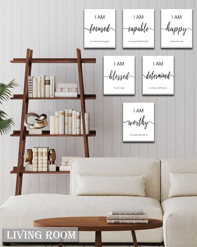 Drsoum Inspirational Wall Art Office Decor, Motivational Wall Art Prints for Office Bedroom Living Room Classroom, 8"x10",FRAMED