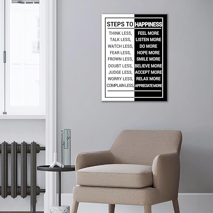 Inspirational Canvas Wall Art Office Decor Picture Painting Motivational Entrepreneur Quotes Poster Print Artwork for Modern Home Workplace Gym Bedroom Classroom Stretched and Framed [18''Wx24''H]