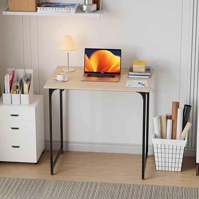 FDW 32 inches Office Small Computer Desk/Home Office Desk/Study Student Writing Desk/Modern Simple Style Desk,Nature