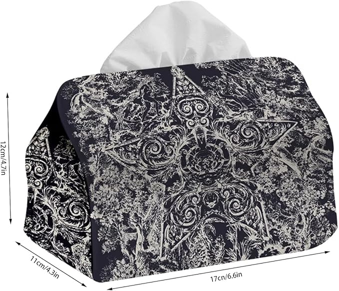 Stylish Tissue Box Modern Cloth Tissue Box Refined Tissue Box Cover and Simple Napkin Box for Bathroom Vanity Countertop Desk Gift Office Modern Tissue Box (Color : Blue, Size : Small) (Blue Small)
