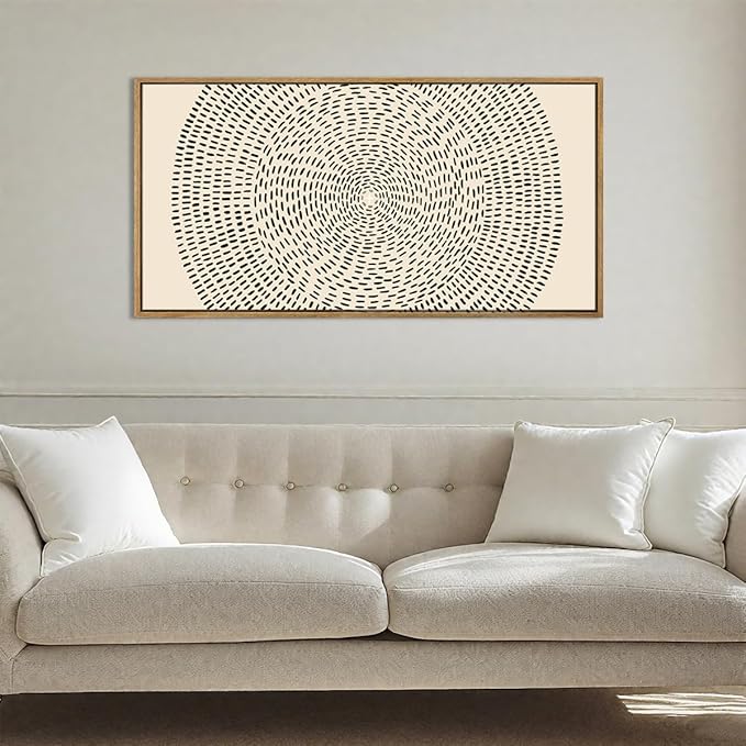 ANHUIB Large Jesus Feeds the 5000 Canvas Wall Art Easter Modern Christian Bible Wall Decor 20x40 Inch Minimalist Neutral Abstract Religious Painting Beige Black Biblical Artwork for Living Room Bedroom Dining Room