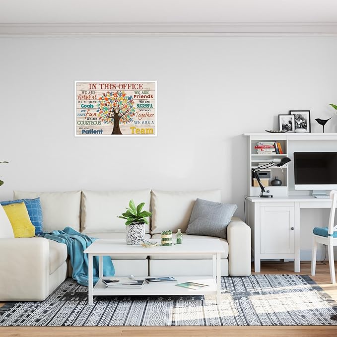 Trendy In This Office We Are A Team Inspirational Wall Art Work Positive Motivation Modern Canvas Posters Encouraging Sign Prints Painting For Office Living Room Wall Decor 8x12in Unframed